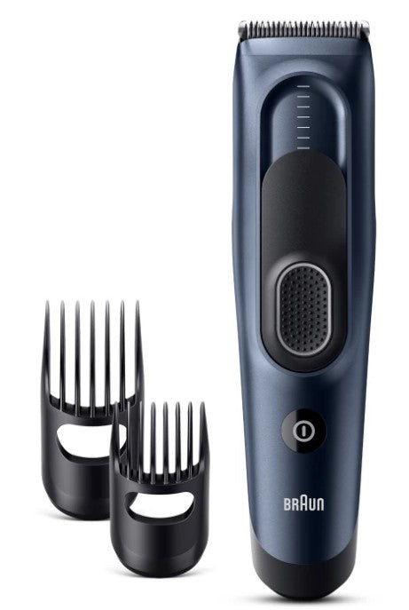 Braun Haarschneider HC5350 – Akku, 50 Min., 17 Längeneinstellungen – Blau