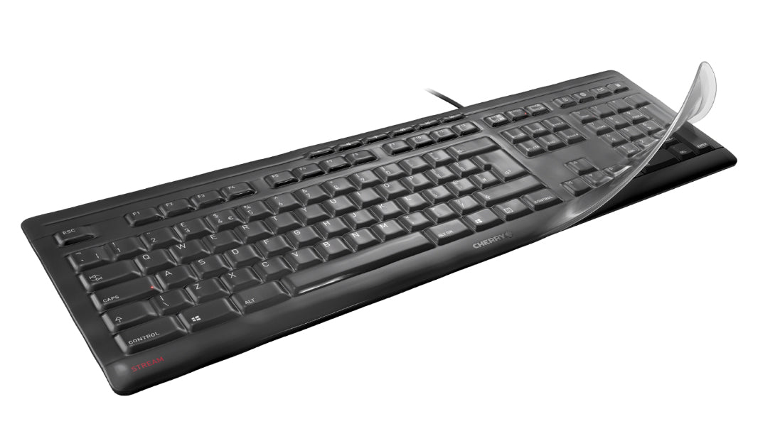 CHERRY WETEX – Tastatur, Tastaturabdeckung, Schwarz – für KC 1000 SC