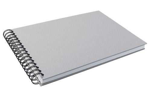 Sigel Spiral-Skizzenbuch – A4 quer – 130 g/m² – Hardcover – 110 Seiten – Grau