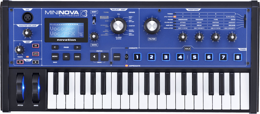 Novation MiniNova – USB MIDI Controller