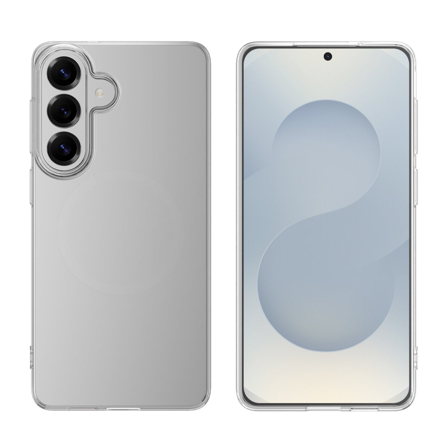 4smarts 360° Schutz Set – Backcover – für Samsung Galaxy S26, PC+Gehärtetes Glas, Transparent