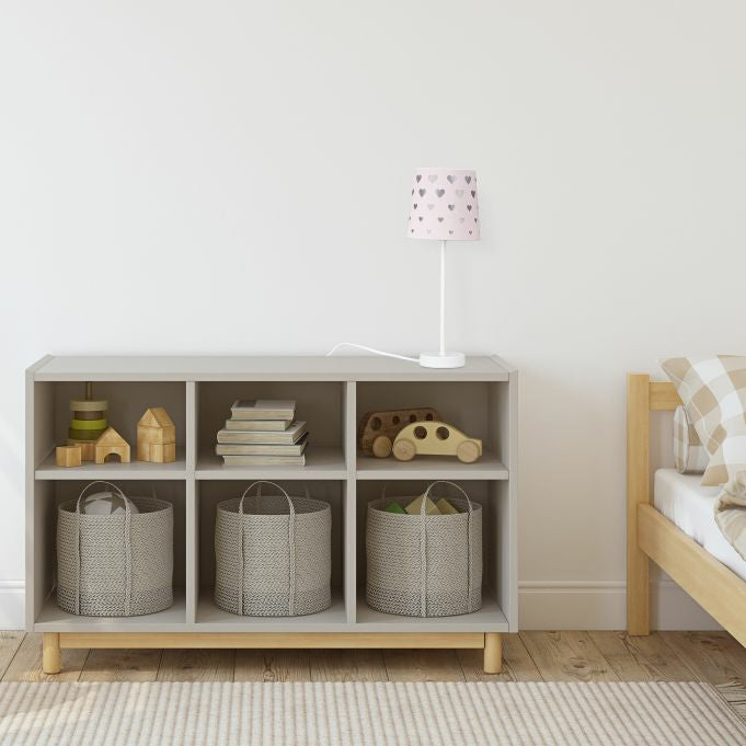 Relaxdays Tischleuchte – E14, 40 W, 43 cm – Rosa