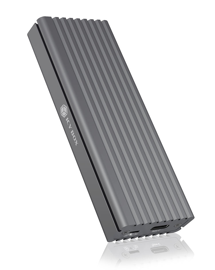 ICY BOX IB-1817M-C31 – externes M.2 NVMe-Gehäuse – USB 3.2 Gen 2, USB Typ-C, für M.2 22×30–80 mm