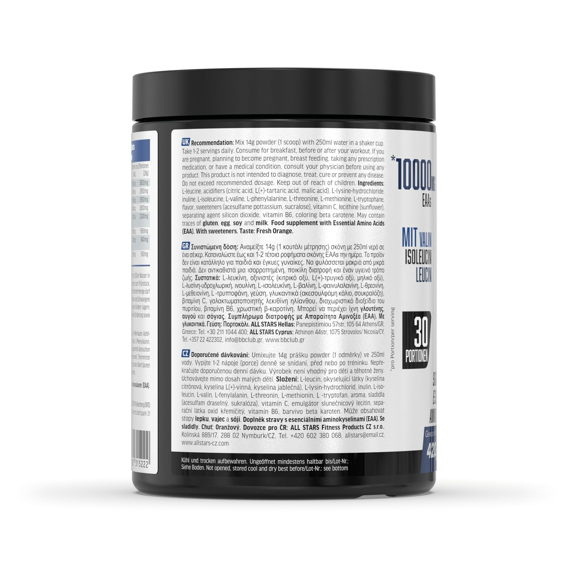 ALL STARS Fitness Products All Stars EAA Pulver Orange – 420 g