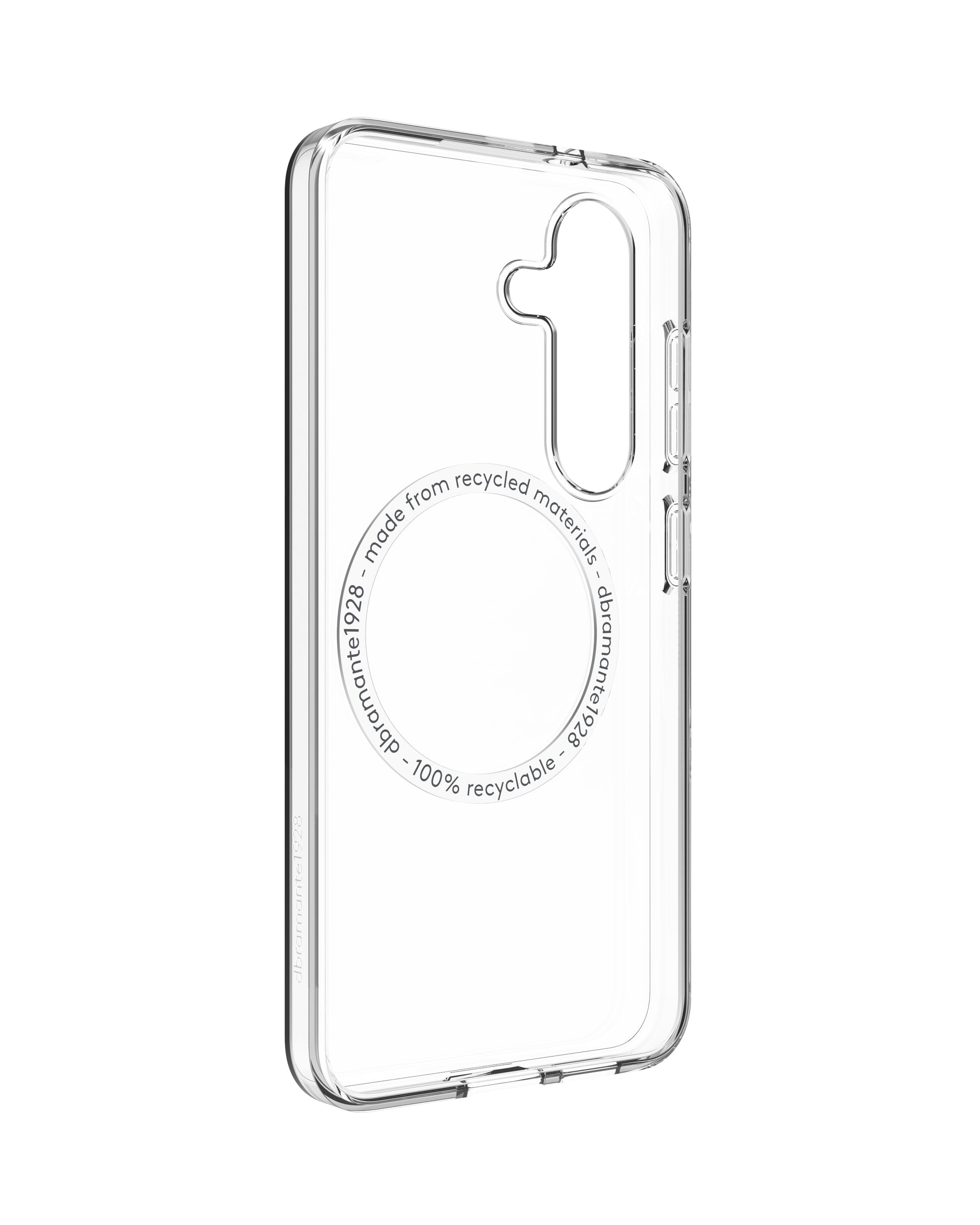 dbramante1928 Greenland Pro Qi2 Backcover – für Samsung Galaxy S25, Transparent, bis 1,2 m sturzsicher