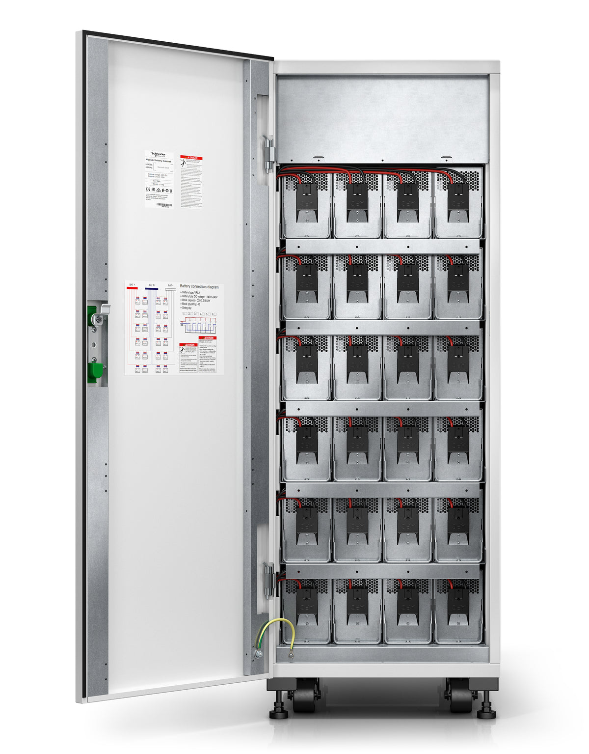 APC Easy UPS 3S Batteriekabinett – Tower, 500×940.9×1400 mm, Grau, VRLA, 6× Akkus