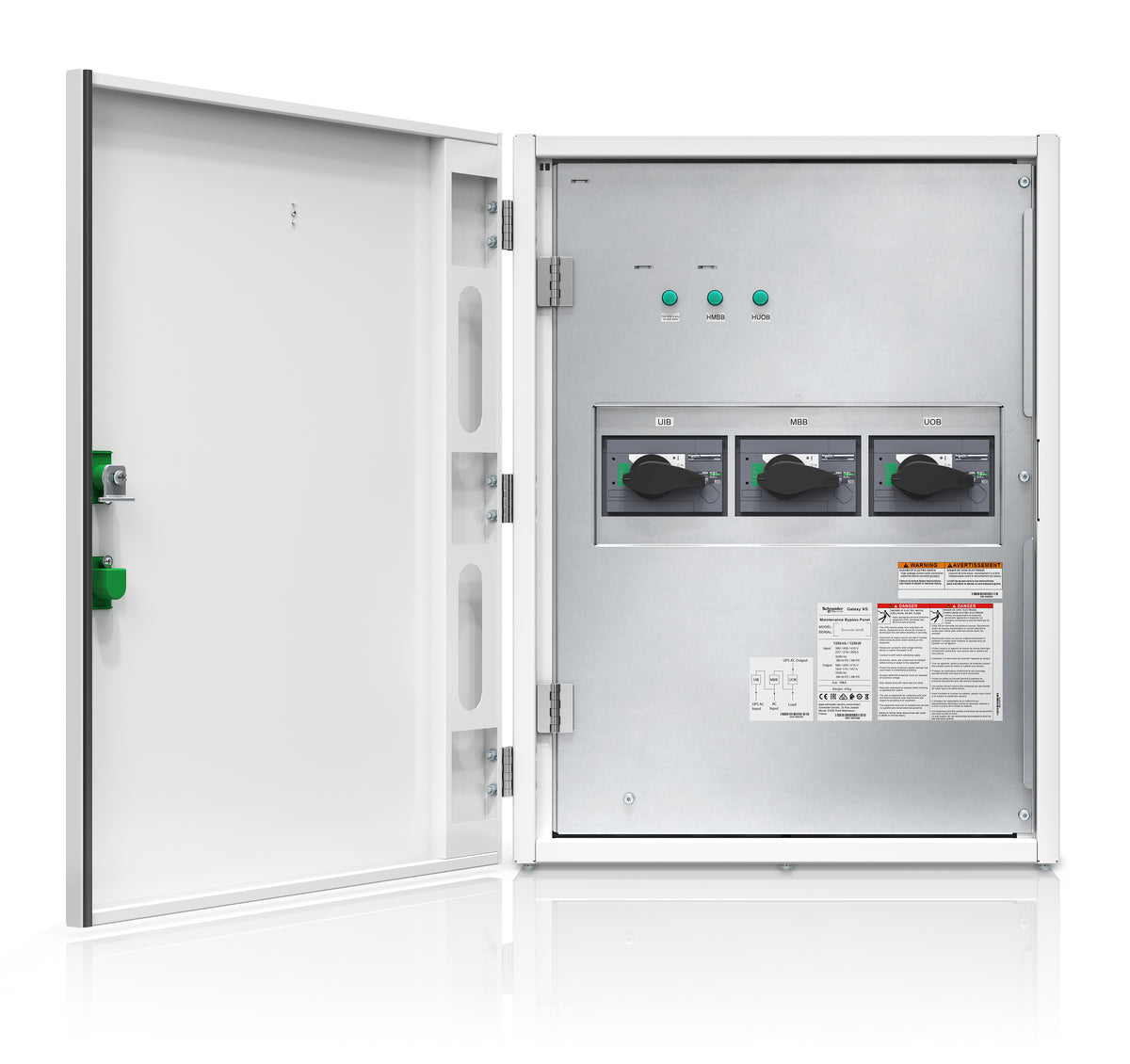 APC Wartungs-Bypass-Panel – 400 V, Wandmontage – Weiss – GVSBPSU80K120H