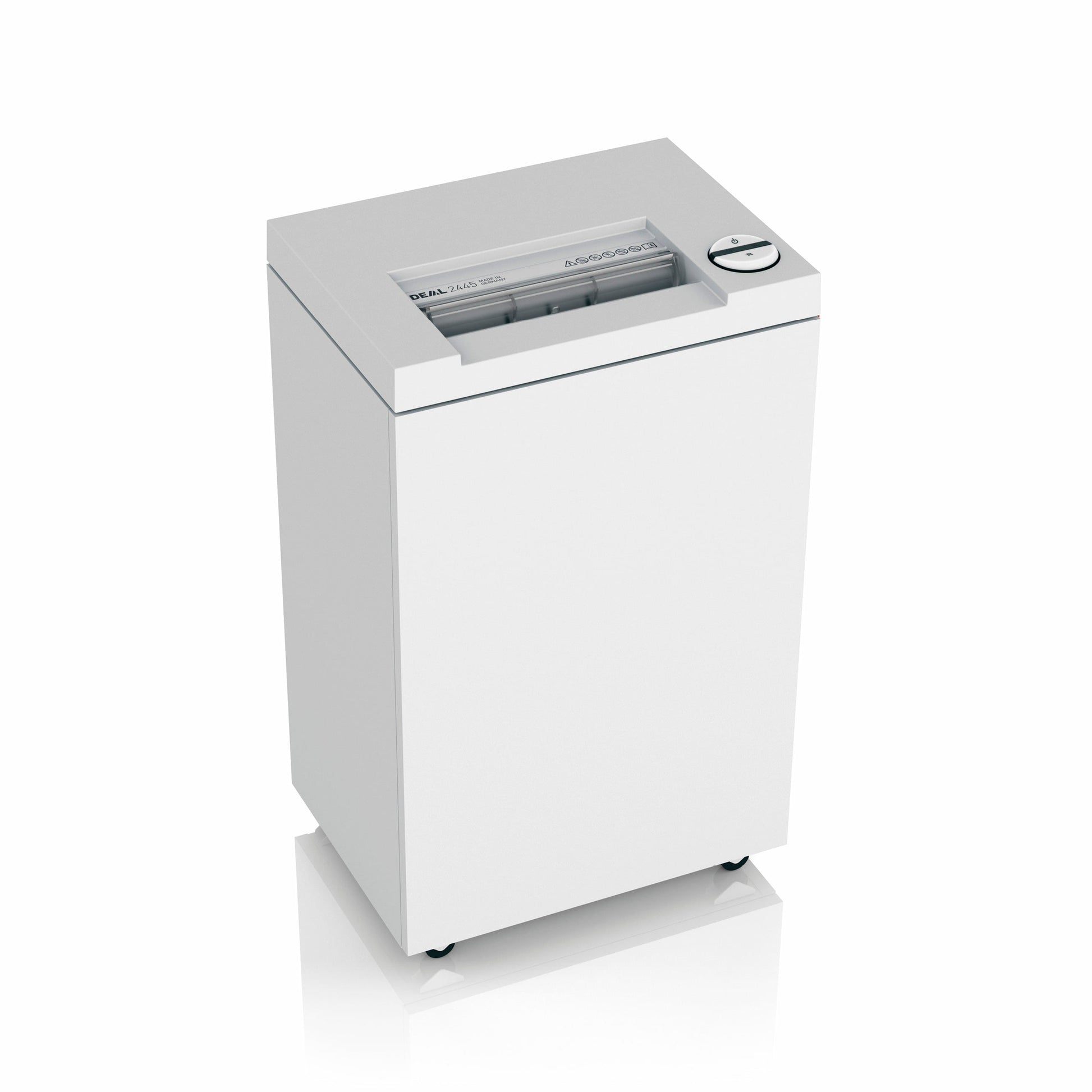 Ideal 2445SMC – Aktenvernichter, DIN P-7, Mikroschnitt 0,8 × 5 mm, 4 Blatt, 35 l, mit Autofeed