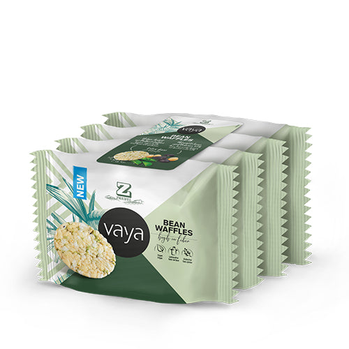 Zweifel Waffeln – Bohnen (Kichererbsen, grüne Erbsen, schwarze Bohnen), vegan, glutenfrei, 4 × 17 g (68 g)