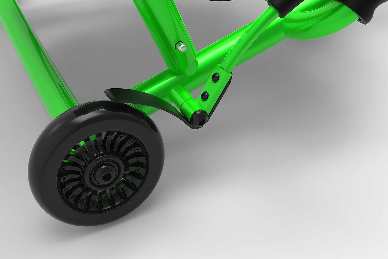 EzyRoller Aufsitz-Go-Kart – Drücken, 3 Räder – 43 × 35 × 67 cm – ab 4 J. – Stahl, Kunststoff – Schwarz/Grün
