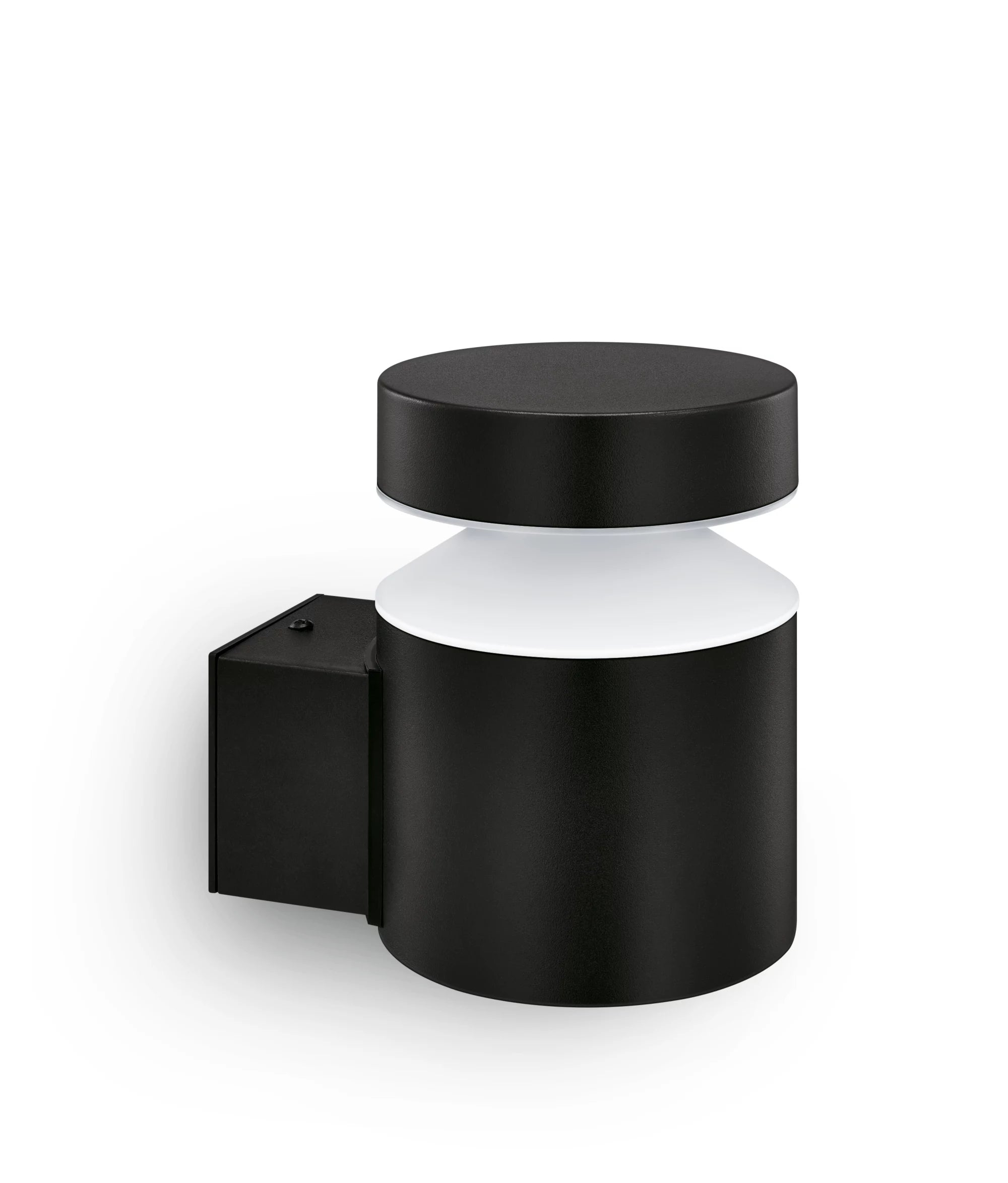 Philips by Signify Philips Aussenwandleuchte – 10×13,5 cm, 720 lm, 6 W, Warmweiss, 2700 K, IP44, Netzbetrieb, Schwarz, Edelstahl