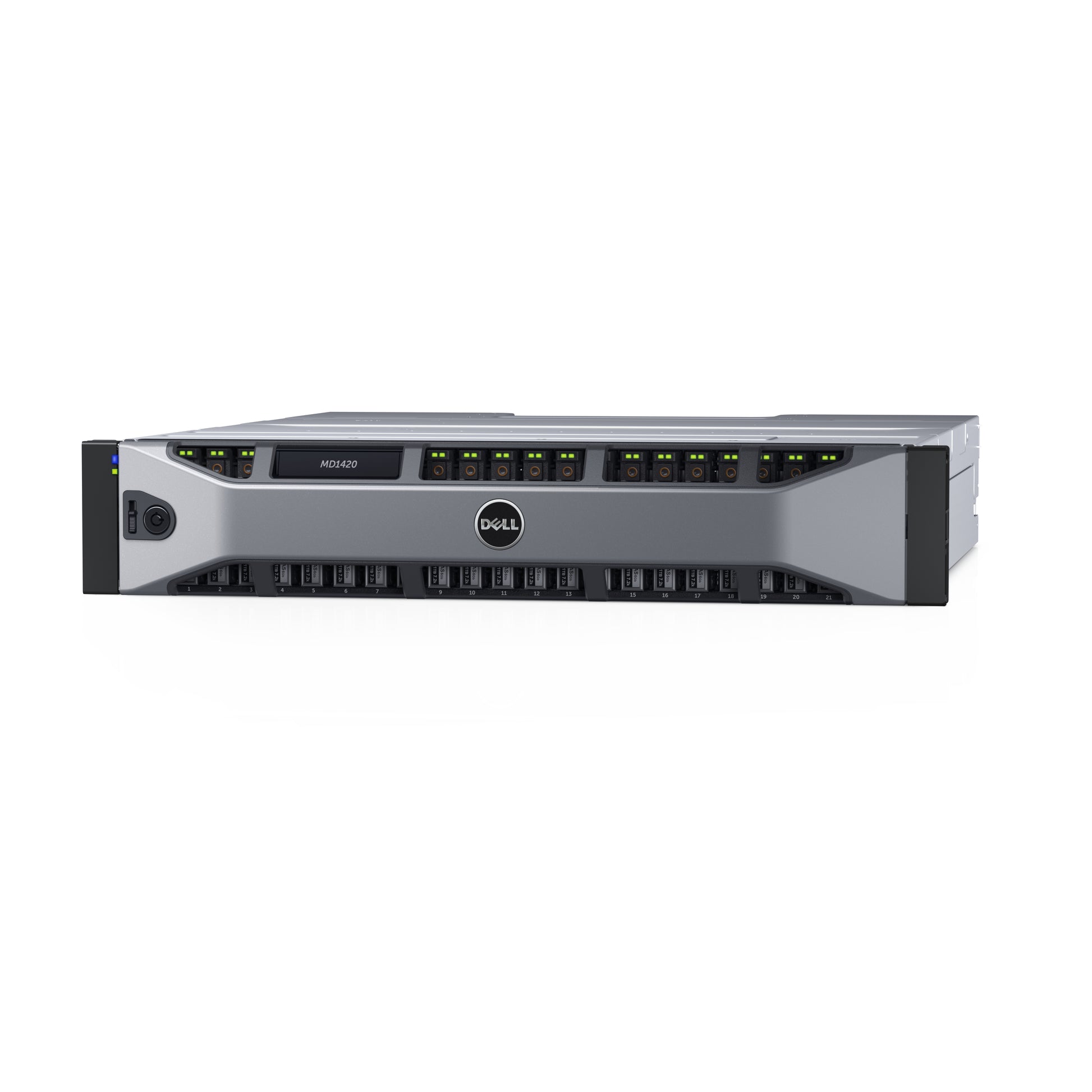 DELL PowerVault MD1420 – 24-Bay Rack 2U SAN – redundantes Netzteil, 10,8 TB HDD vorinstalliert
