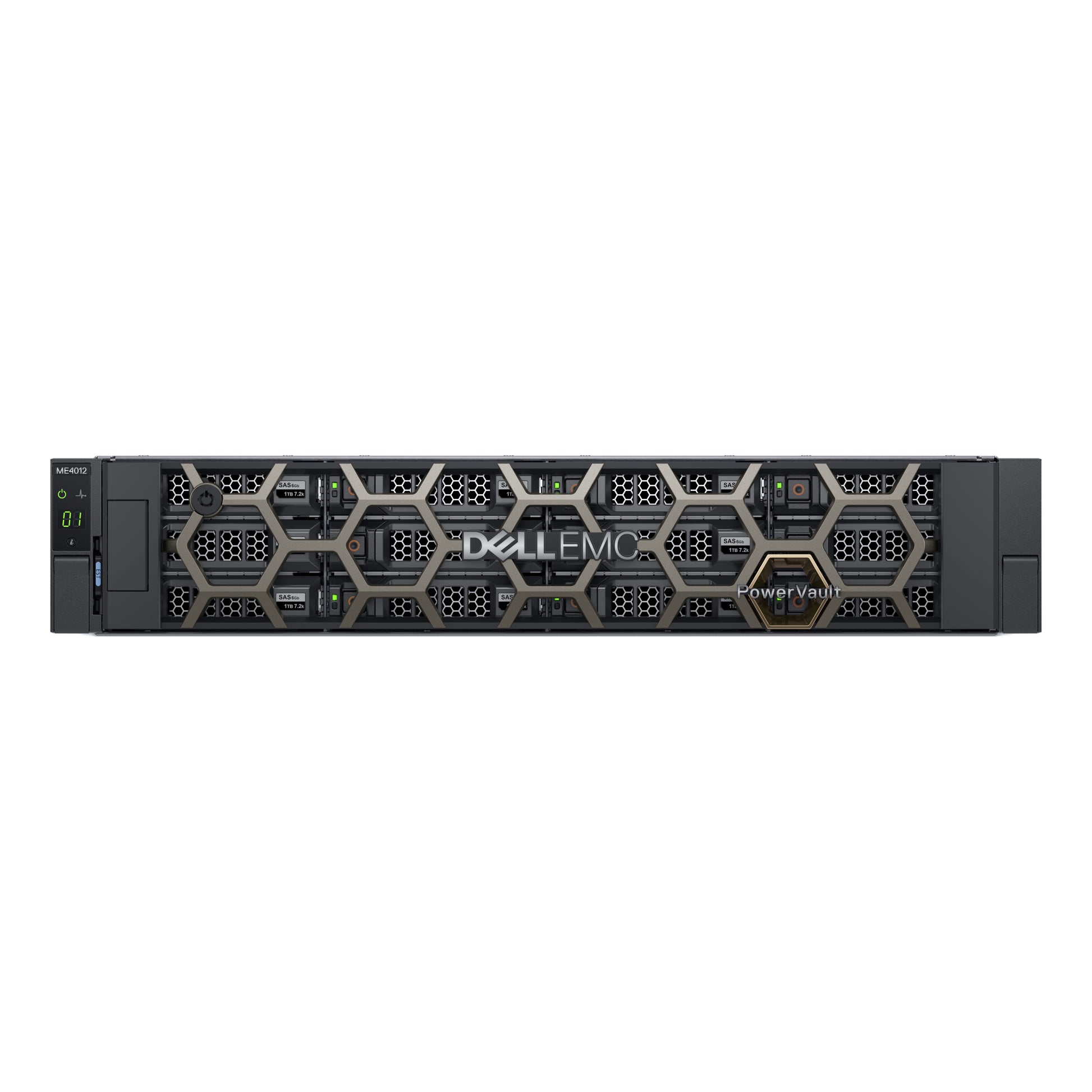 DELL PowerVault ME4012 – 12-Bay Rack 2U SAN – 24 TB HDD vorinstalliert, für 3,5" HDD/SSD, SAS