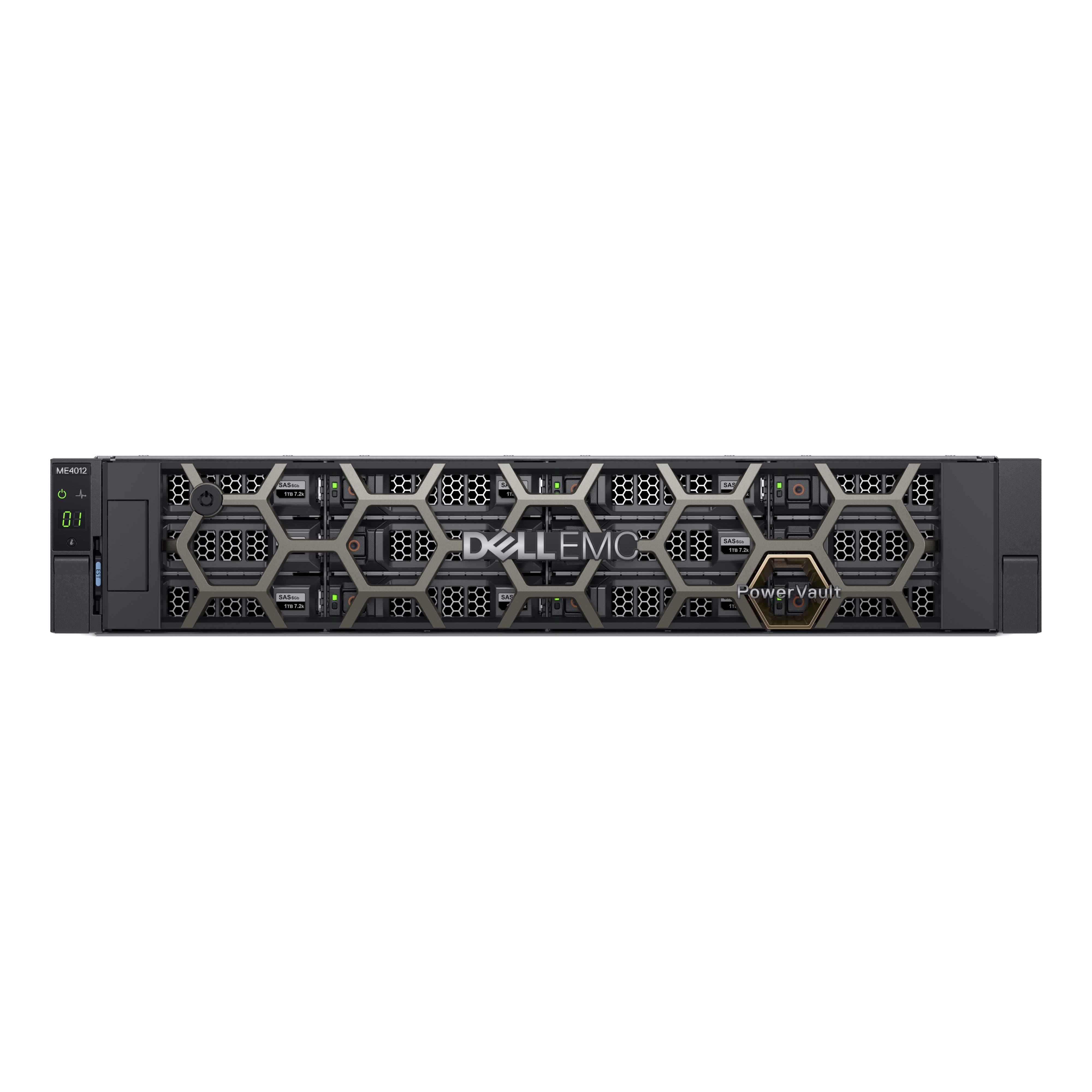 DELL PowerVault ME4012 – 12-Bay Rack 2U SAN – 24 TB HDD vorinstalliert, für 3,5" HDD/SSD, SAS