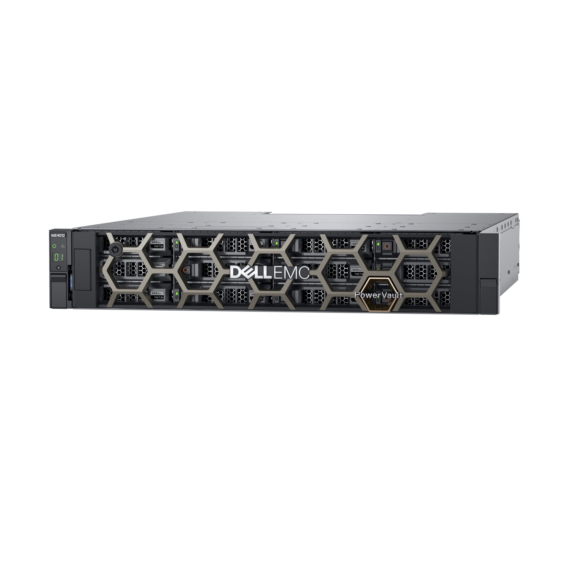 DELL PowerVault ME4012 – 12-Bay Rack 2U SAN – 24 TB HDD vorinstalliert, für 3,5" HDD/SSD, SAS