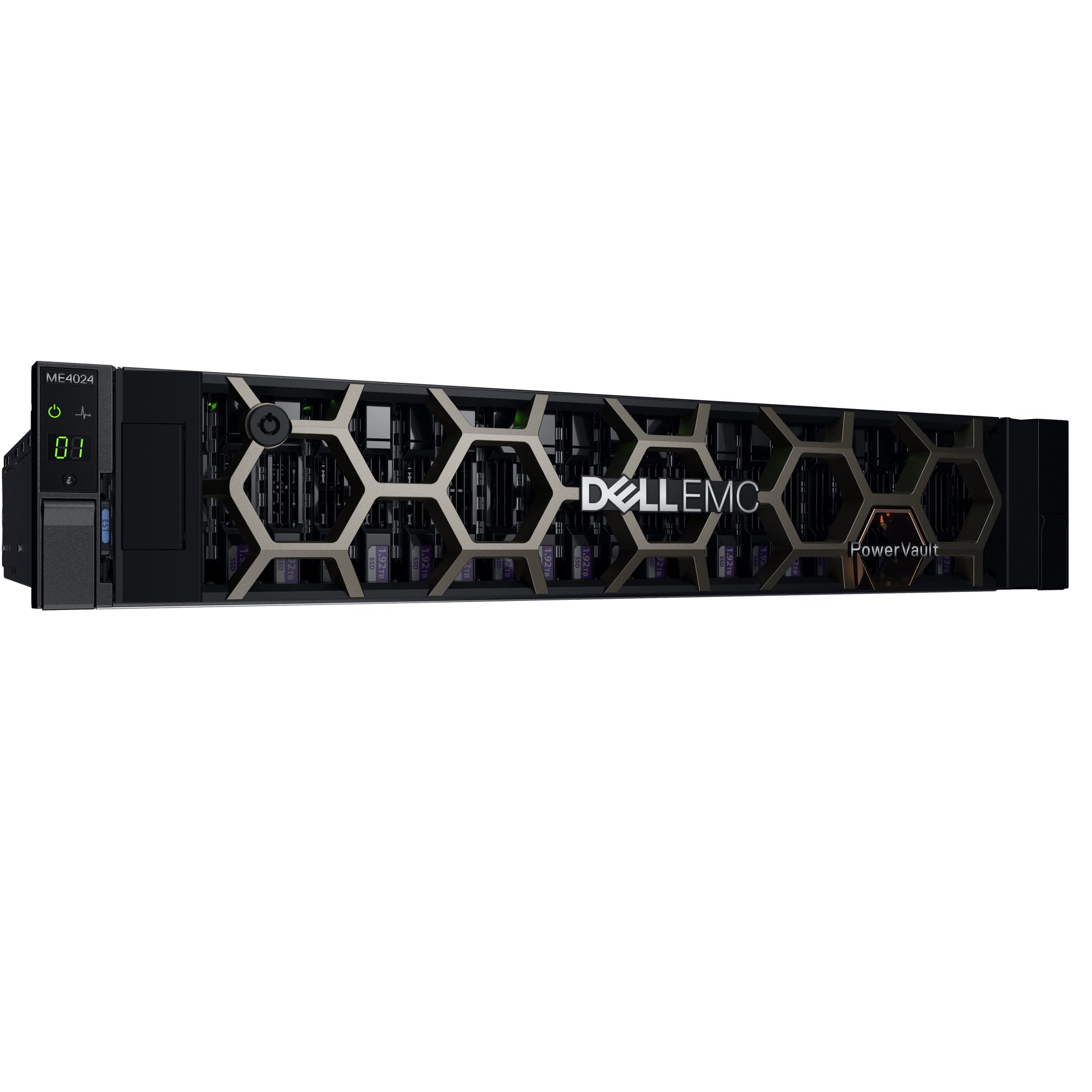 DELL PowerVault ME4024 – 24-Bay Rack 2U SAN – redundantes Netzteil, 4,8 TB HDD vorinstalliert