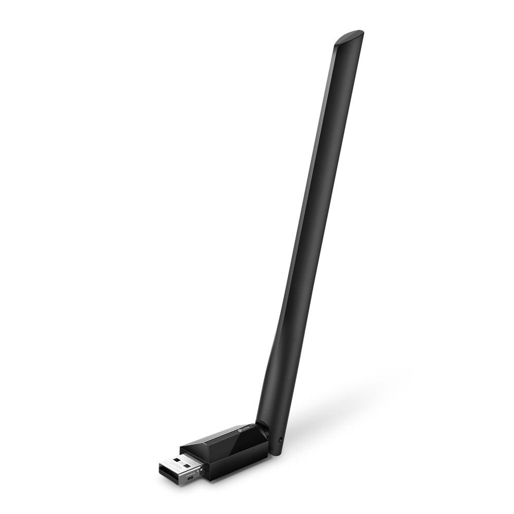 TP-Link Archer T2U Plus – WLAN-Stick, Wi-Fi 5 (802.11ac), Dual-Band, bis 600 Mbit/s, USB 2.0, externe Antenne