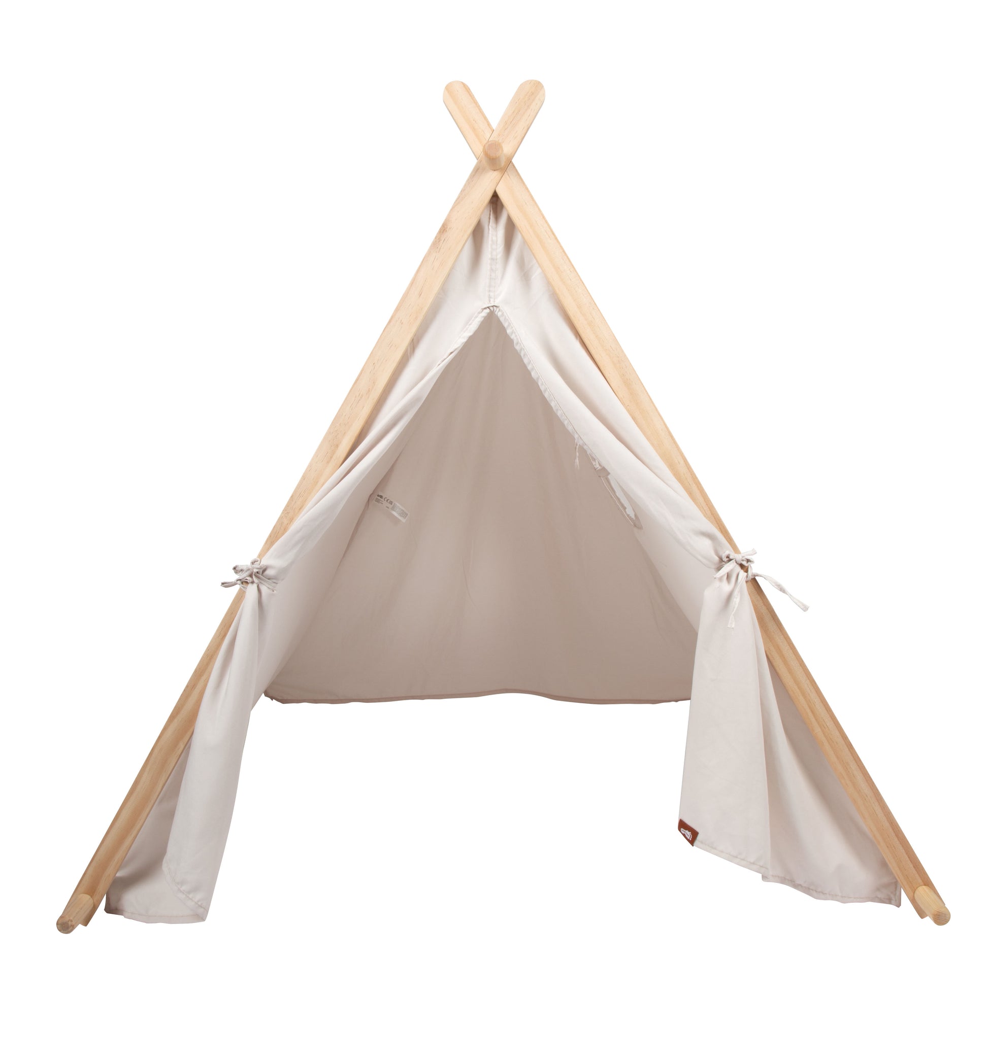 Small foot Spielzelt – 10,7×10,3×10,2 cm – ab 2 J. – Stoff, Holz – weiss/holzfarben – 1 Stück