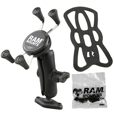 RAM Mounts RAP-B-102-UN7U – Tisch-Ständer – X-Grip Klemmhalterung, 47,7–83 mm – Schwarz