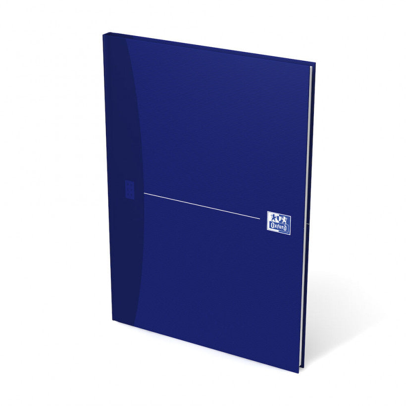 Oxford Notizbuch, A4, kariert 5 mm, Fadenheftung, Karton, 192 Seiten, 90 g/m² – blau