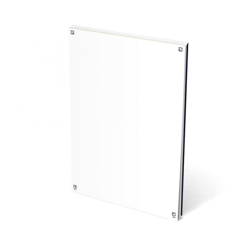Oxford Notizblock – A4 – blanko – 90 g/m², abgerundete Kanten, blau