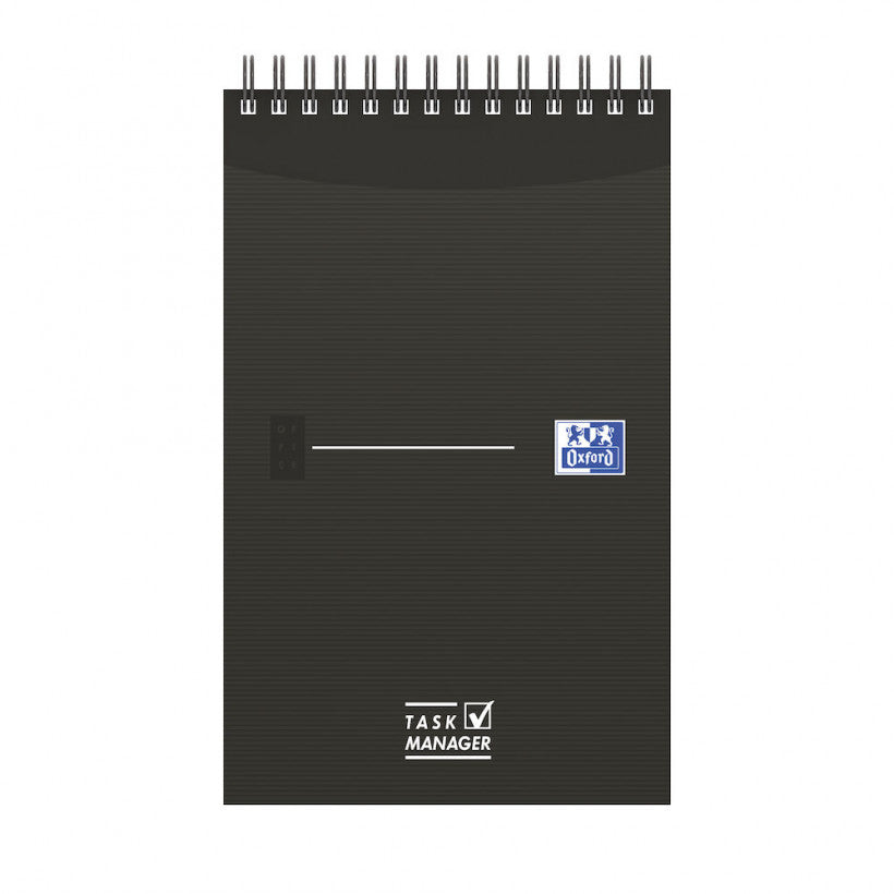 Oxford Spiralbuch – 125 × 200 mm – laminiertes Softcover, Kopfzeile & Datumsfeld, violett, schwarz