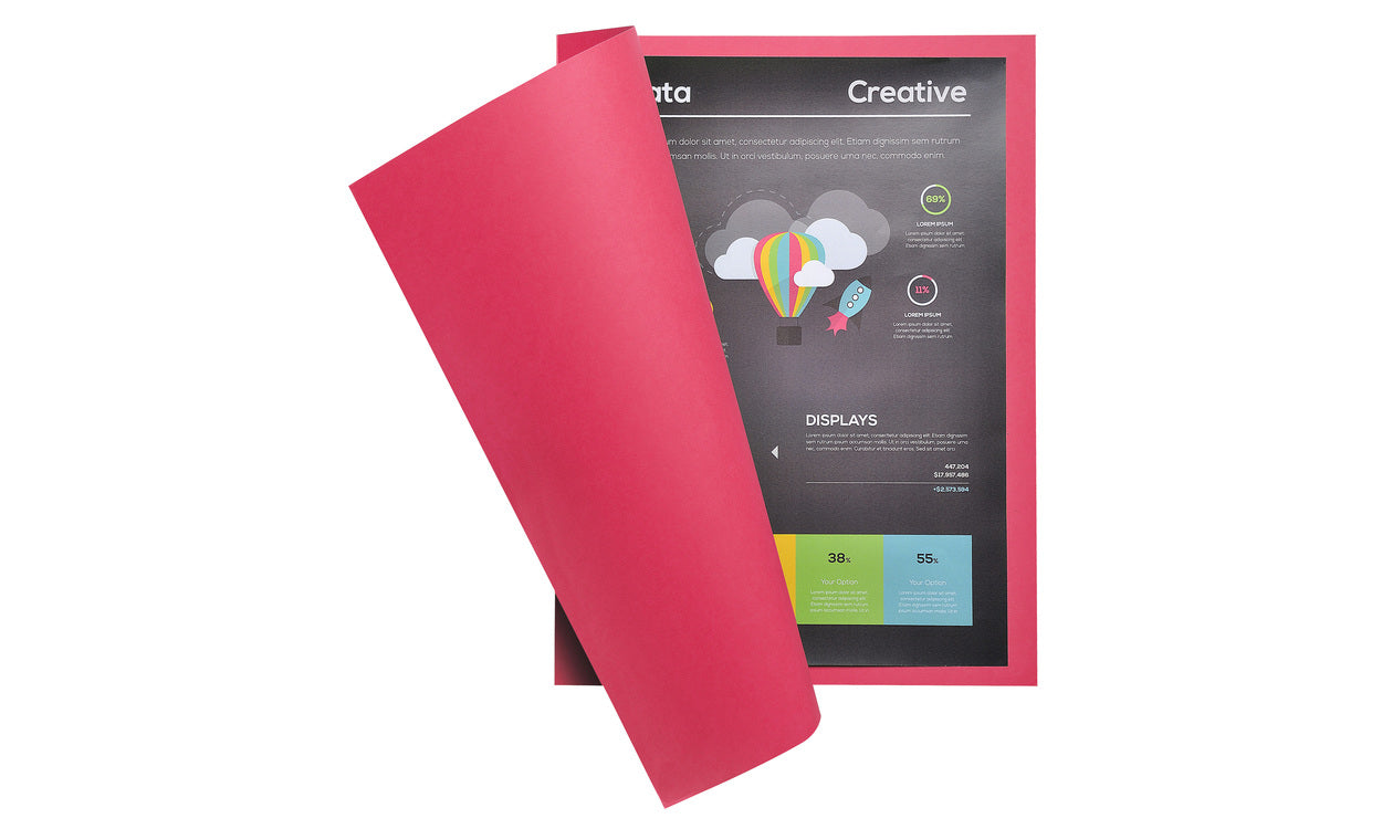 Exacompta Schnellhefter für A4, Karton, pink