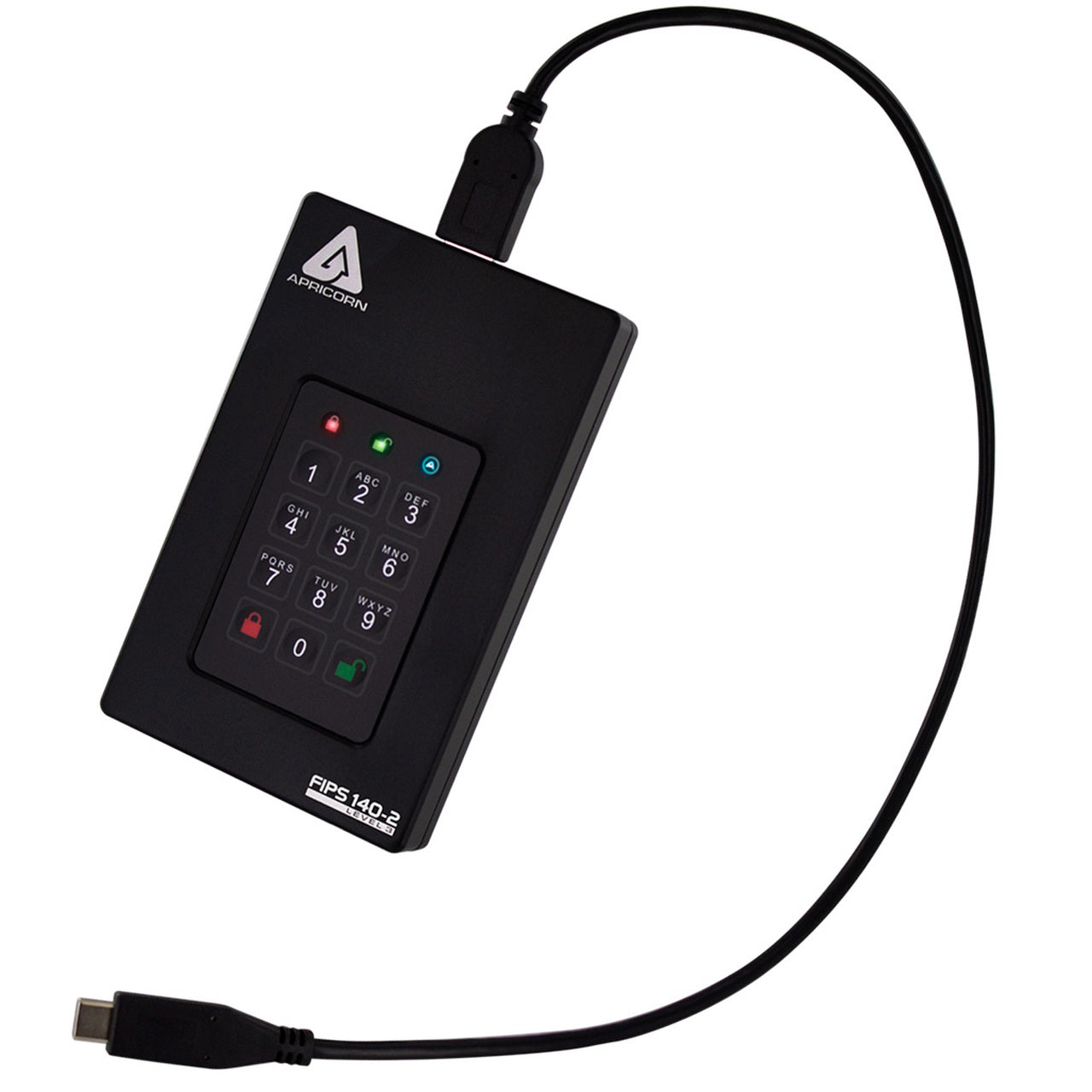 Apricorn Aegis Fortress L3 – für USB 3,2 Gen 1 (Micro-USB B)