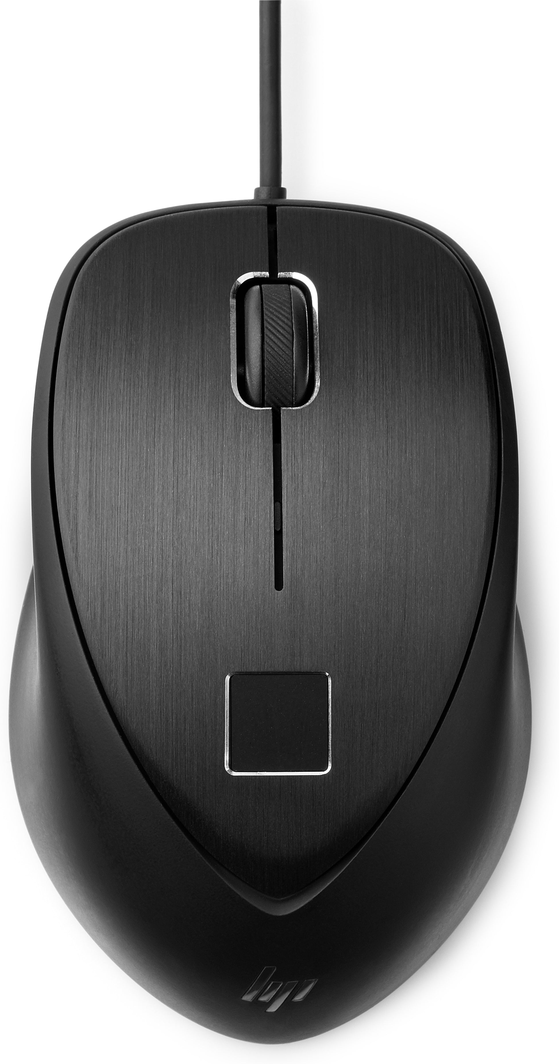 HP Maus – Kabelgebunden (USB-A), Fingerabdruckscanner, beidhändig, schwarz