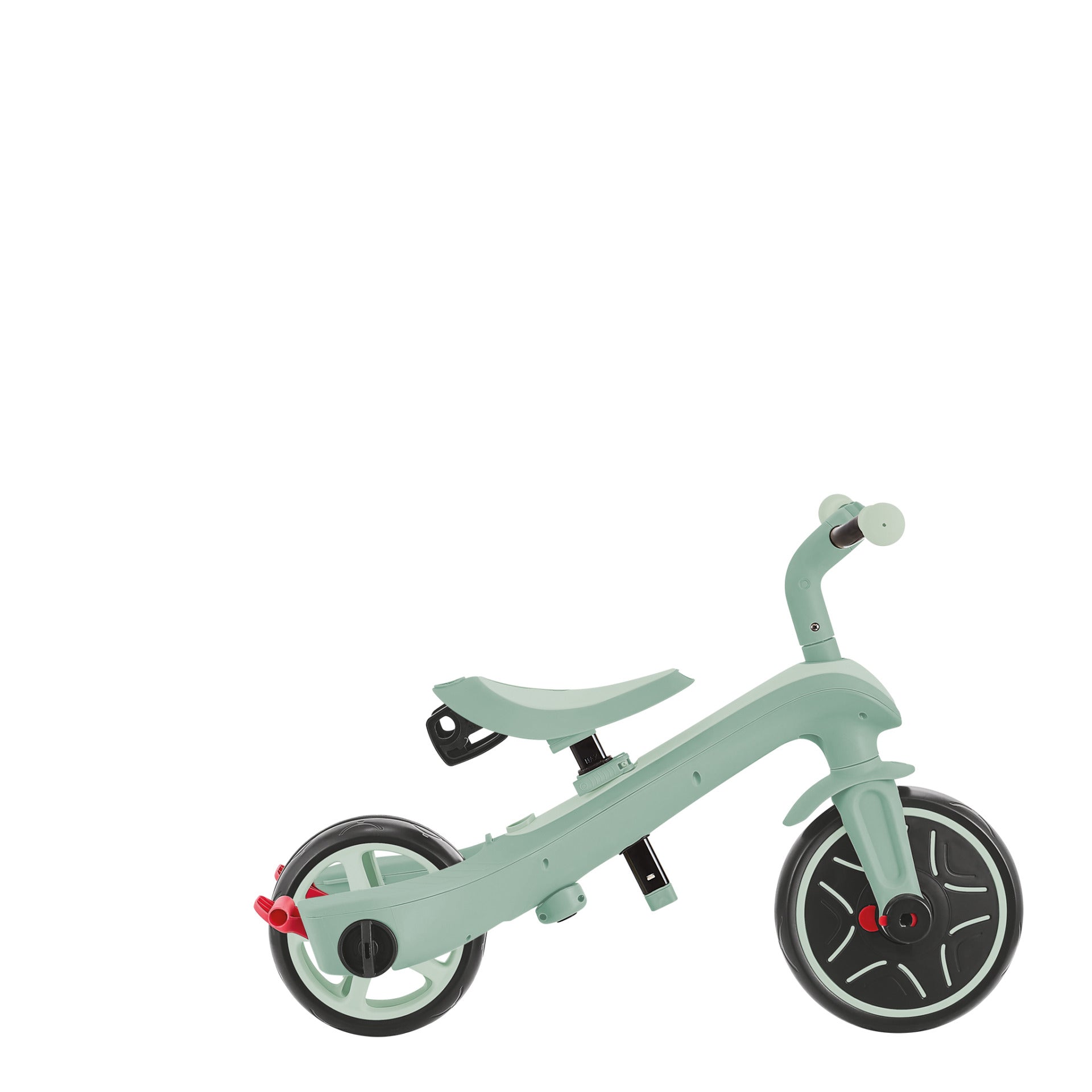 Globber Explorer 4-in-1 Dreirad – Schiebestange, verstellbarer Sitz – Ø 25,4 cm – ab 10 M. – Pistazie