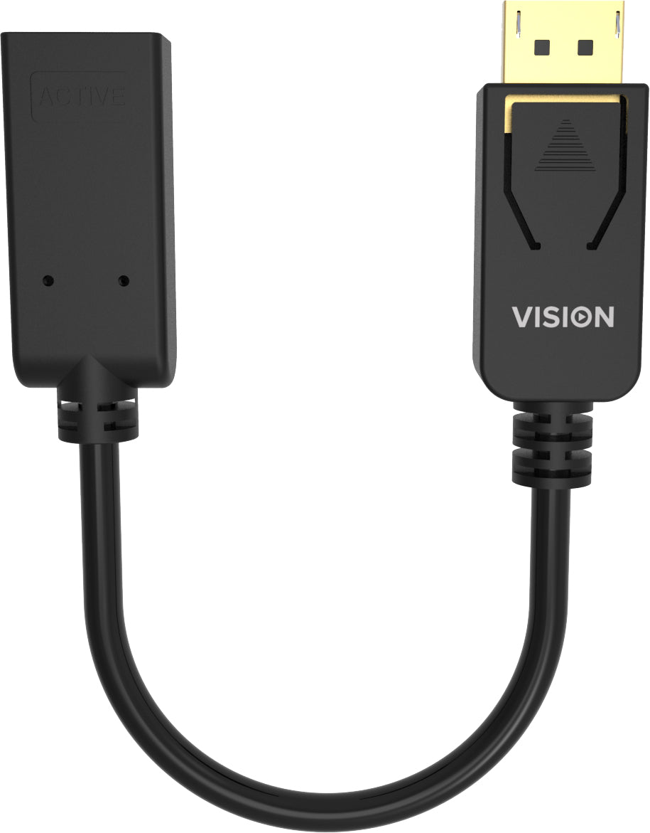 Vision TC-DPHDMI/BL Adapter HDMI zu DisplayPort – Schwarz