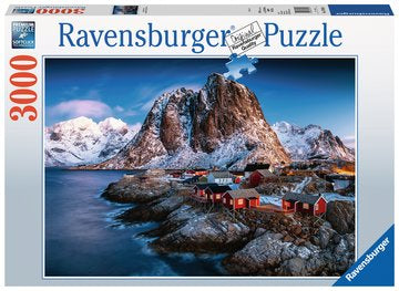 Ravensburger Puzzle Hamnoy, Lofoten – 3000 Teile – 30,1 × 43,3 cm – ab 14 Jahren – mehrfarbig