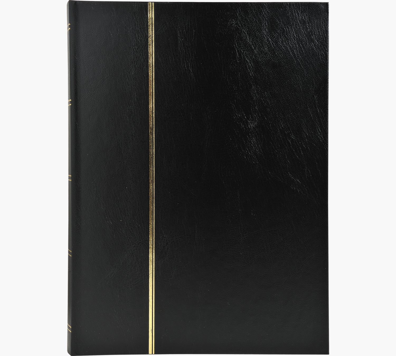 Exacompta Einsteckalbum, 48 Seiten, Schwarz, 22,5 × 30,5 cm, Kunstleder, mit Pergamin