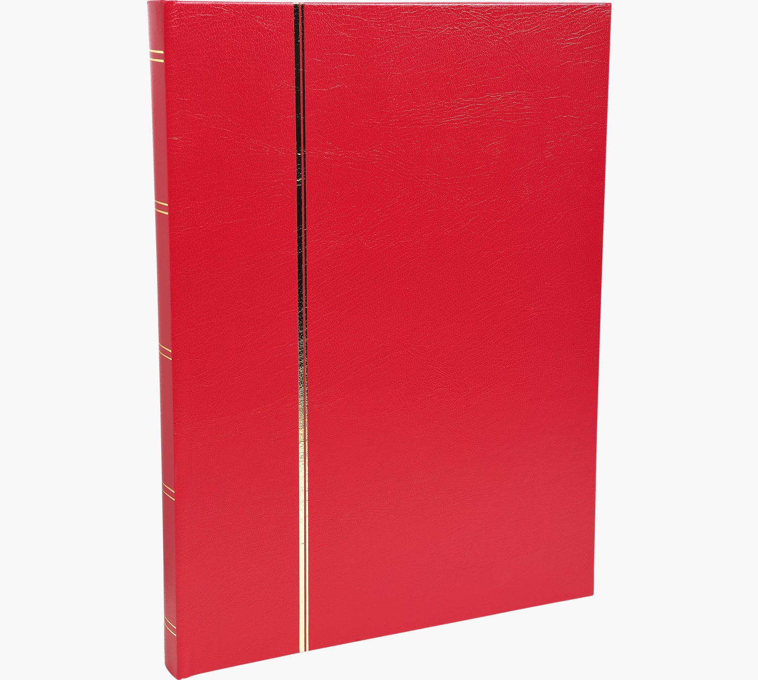 Exacompta Einsteckalbum, 32 Seiten, 22,5 × 30,5 cm, Kunstleder, Rot, für Briefmarken