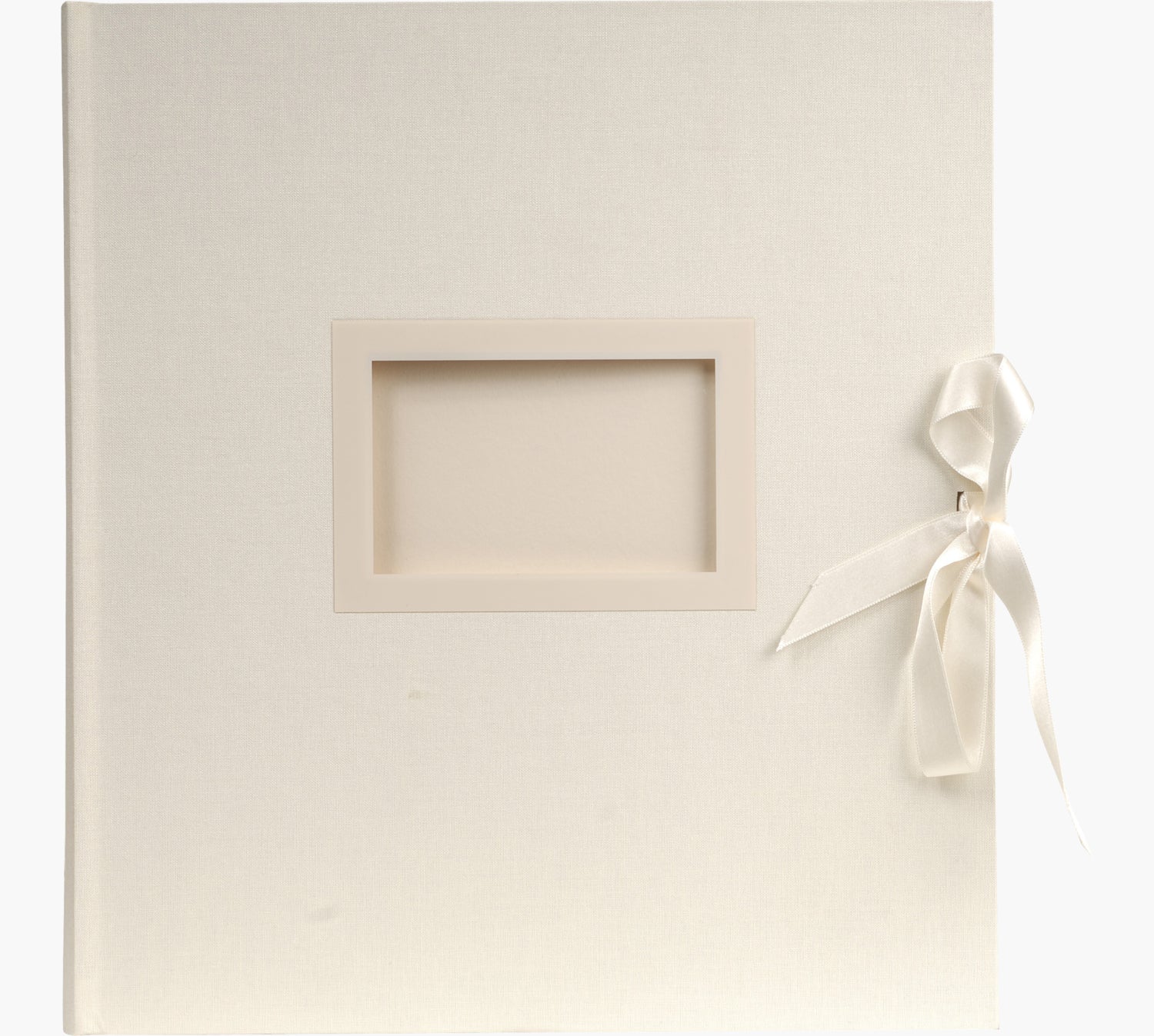 Exacompta Kingsbridge – Fotobuch, 60 Seiten, Weiss, 29 × 32 cm, Textil, Elfenbein, mit Pergamin