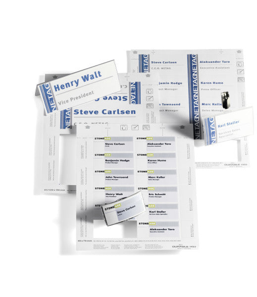 Durable Druckkarten 148 × 105 mm, 150 g/m², weiss, Papier – für Inkjet, Laser, Kopierer – 80 Karten