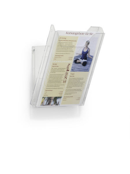 Durable Wandprospekthalter Combiboxx – für A4, transparent