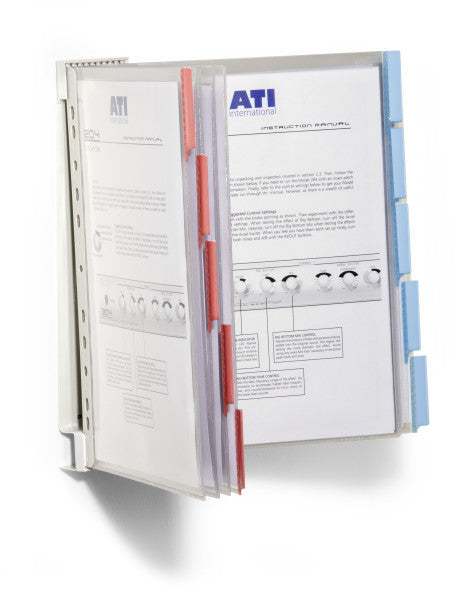 Durable FUNCTION Sichttafelsystem Wandelement für A4, Kunststoff (PVC) – 10 Sichttafeln