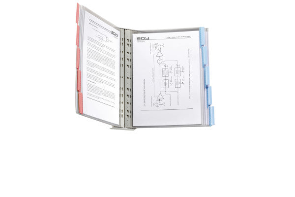 Durable FUNCTION Sichttafelsystem Wandelement für A4, Kunststoff (PVC) – 10 Sichttafeln