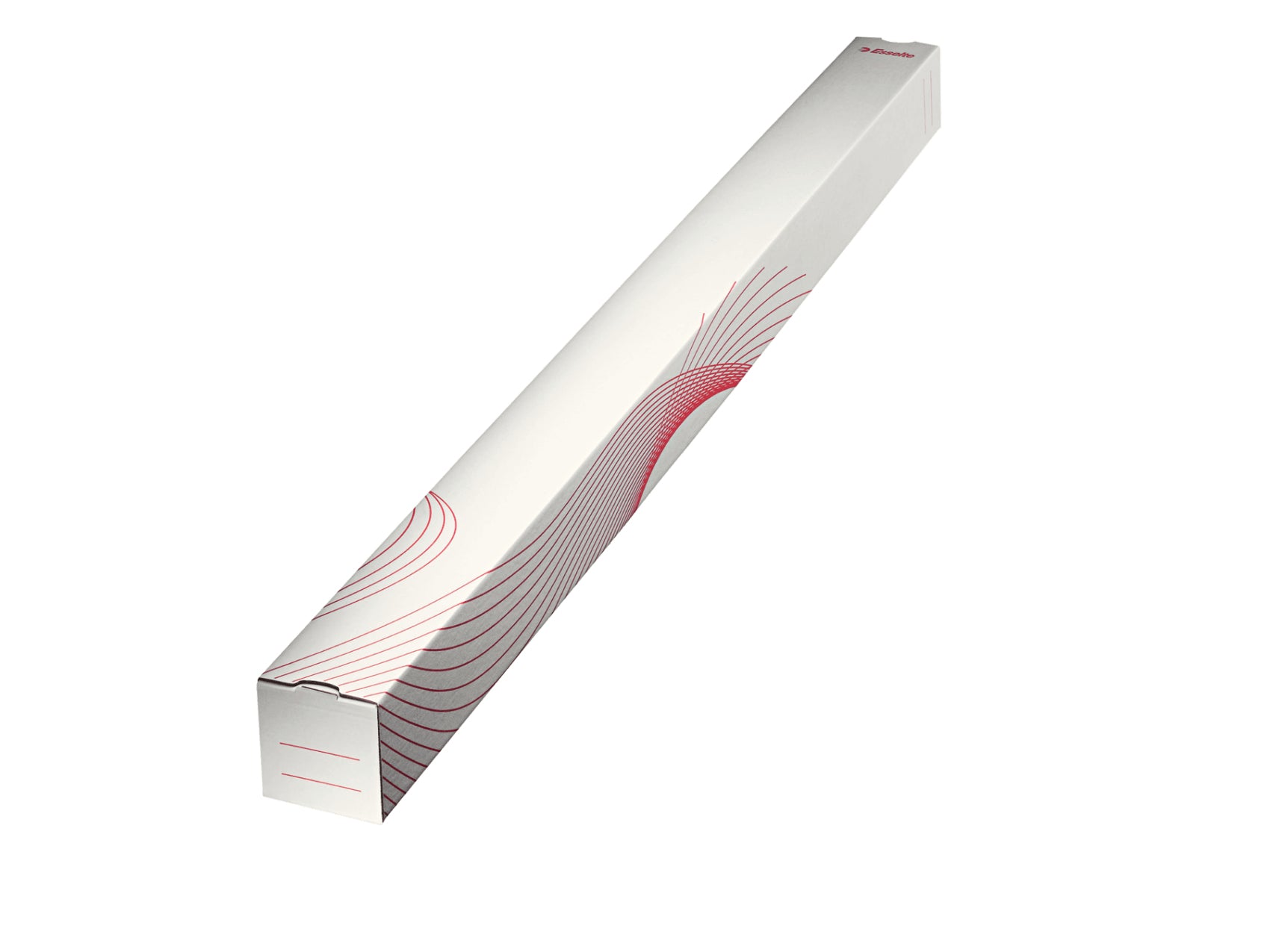 Esselte Vierkanthülse – 1'100 × 75 × 75 mm, weiss