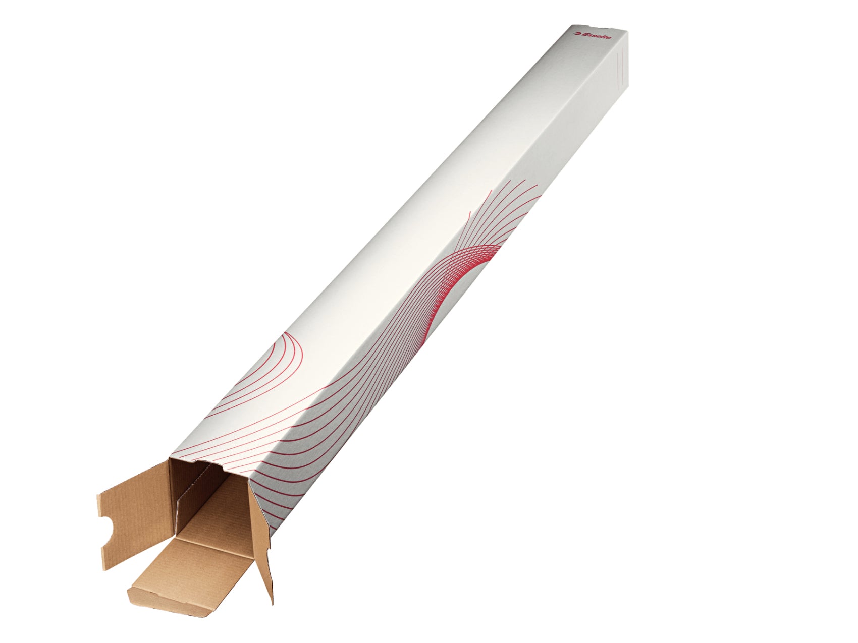 Esselte Vierkanthülse – 1'100 × 75 × 75 mm, weiss