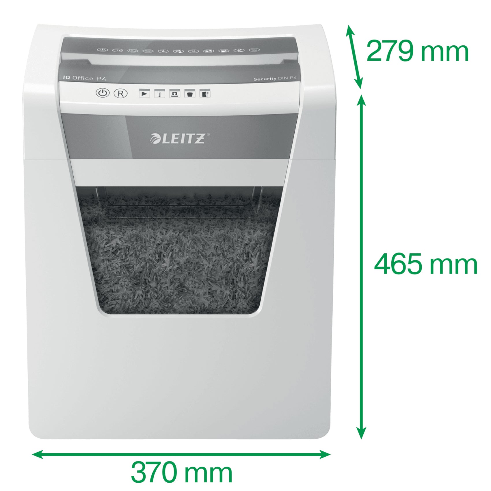 Leitz IQ Office Aktenvernichter – Partikelschnitt, P-4, 4 × 40 mm, 15 Blatt, 23 l