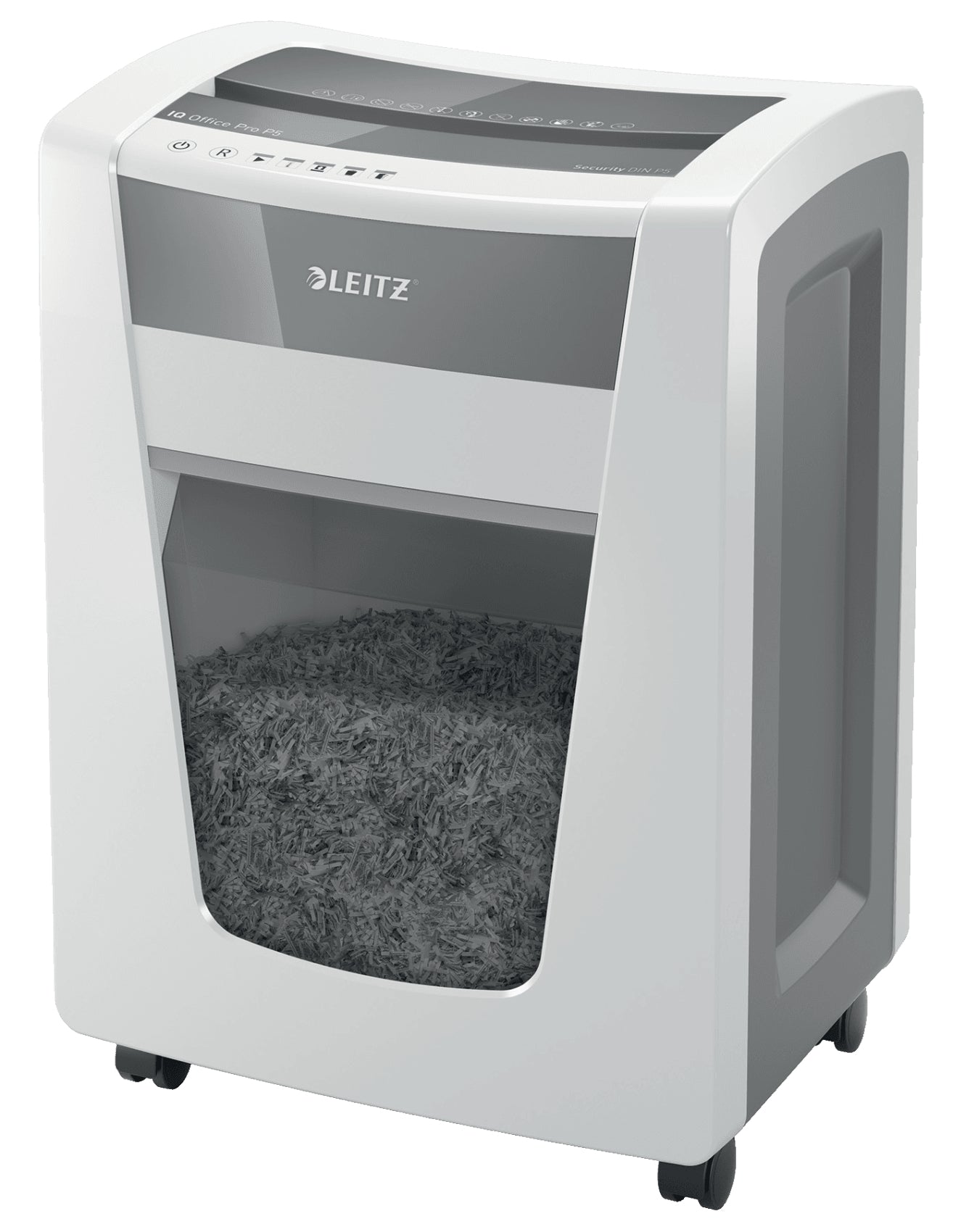 Leitz IQ Office Pro – Aktenvernichter, DIN P-5, Mikroschnitt 2 × 15 mm, 15 Blatt, 30 l, A4