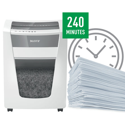 Leitz IQ Office Pro – Aktenvernichter, DIN P-4, Partikelschnitt 4 × 40 mm, 20 Blatt, 30 l