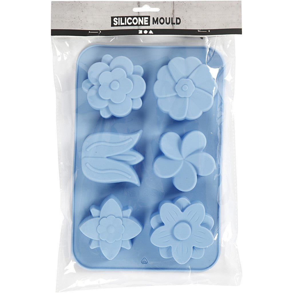 Creativ Company Giessform – Blumen – Silikon – 60 × 75 mm – 1 Stück – für alle Giessmassen