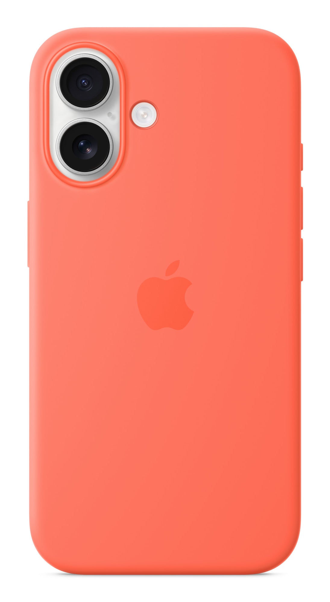 Apple Backcover – für Apple iPhone 16, MagSafe, Silikon+Mikrofaser, Orange