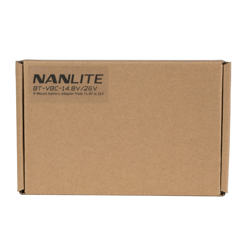Nanlite BT-VBC-14,8V/26V V-Mount Batterie Konverter – 14,8 V zu 26 V – für MixPanel 150, Sony V-Mount