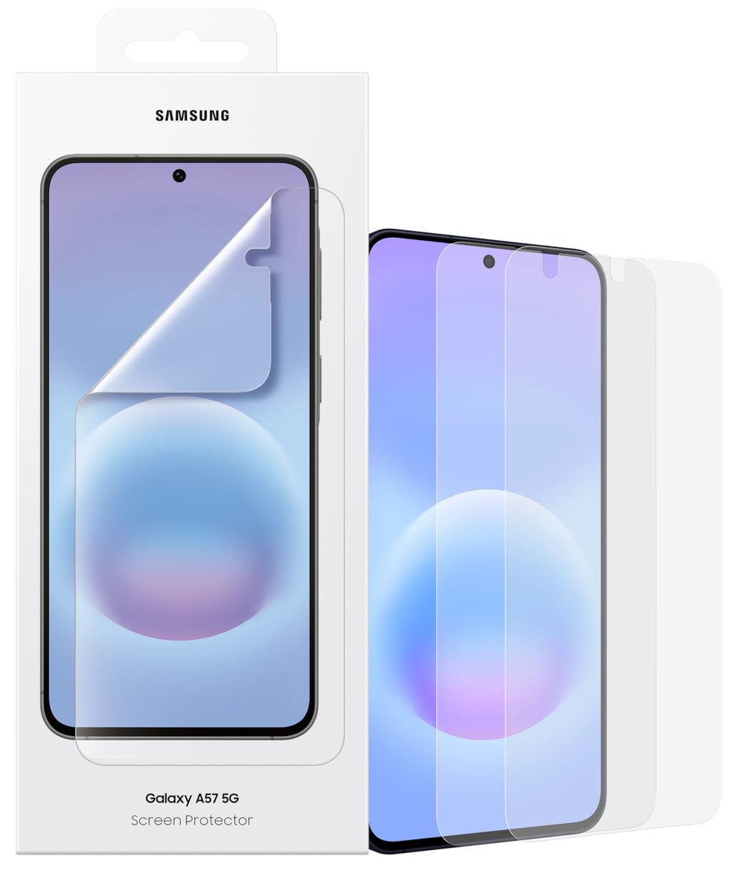 Samsung Displayschutz (Folie), Anti-Fingerprint – für Galaxy A57 5G – 2er-Pack