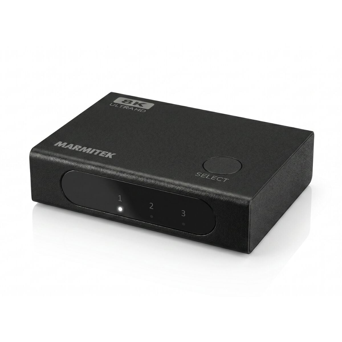 Marmitek Connect 730 – HDMI Switch, 3× HDMI In / 1× HDMI Out, 8K@60 Hz, HDMI 2.1, HDR, HDCP 2.3, Schwarz