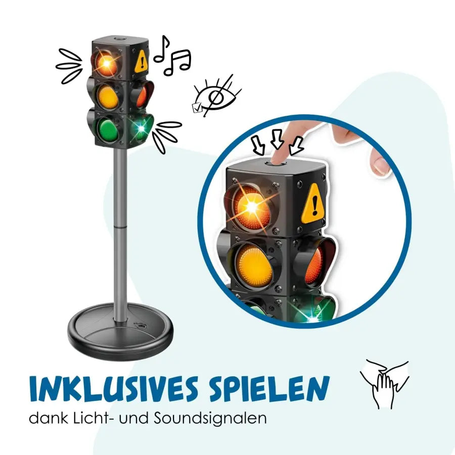 alldoro Verkehrsset – 21-teilig – 75 cm hoch – ab 3 Jahren – mehrfarbig